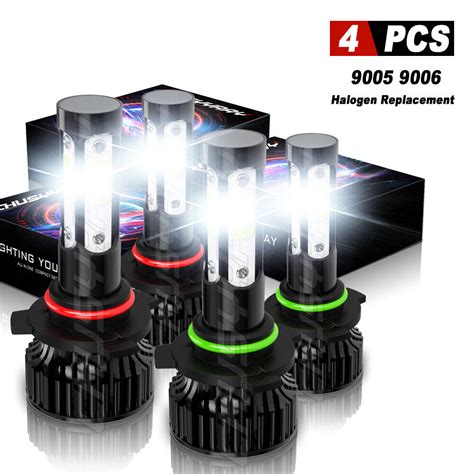 9005 9006 Combo LED Headlight 35W 5500LM High Low Beam 6000K Bulbs Kit