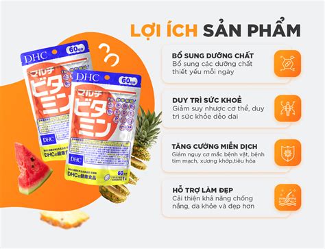 Vi N U Ng Vitamin T Ng H P Dhc Multi Vitamin Ng Y May Cosmetic