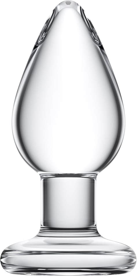 Amazon Glass Anal Butt Plug Glass Trainer With Large Base Glass Ball Inch Diameter