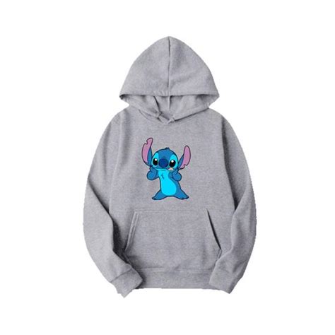 Blusa De Frio Moletom Lilo Stitch Modelo Canguru Infantil Mininu