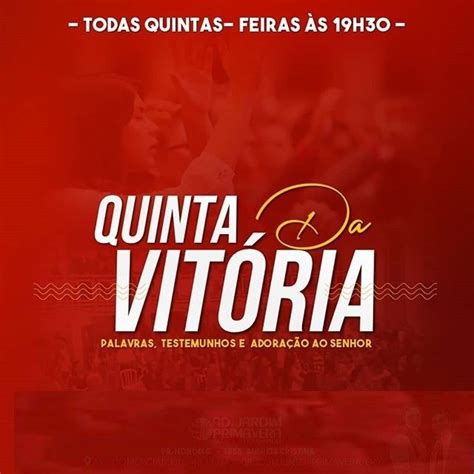 Banners Culto Da Vitoria Cartazes Religiosos Culto Hoje