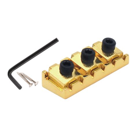 43mm Guitar Locked Nut With Hardware Screw And Hex Wrench Zinc Alloy String Lock Nut For