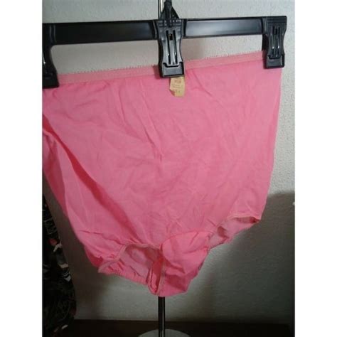 Nos Vtg 60s Bright Pink Nylon Panties Dbl Gusset No C… Gem