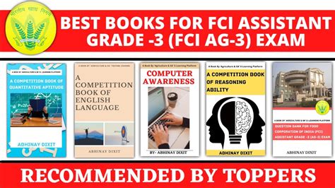 Best Books For Fci Assistant Grade Fci Ag Exam For Sure Success