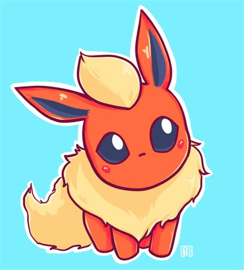 Flareon Chibi By Madddys On Deviantart