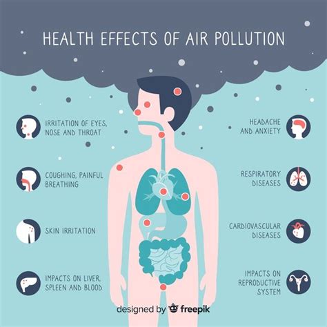 The Health Effects Of Air Pollution Are Depicted In This Graphic