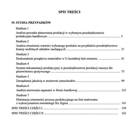 Logistyka Produkcji Praktyczne Aspekty Cz Iii Studia Przypadk W