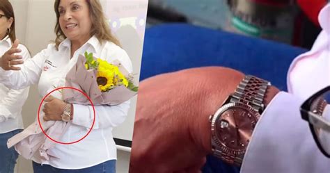 Presidenta Boluarte Asegura Que Su Rolex Es Viejito Pero Expertos La