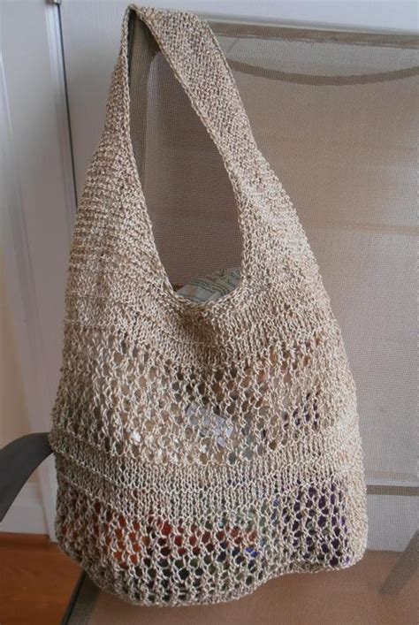 OOAK Jute Cotton Market Bag Kit Craftsy Crochet Market Bag Knitted