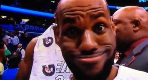 Sports Miami Heat Lebron James Funny Face Video Bomb 305magazine