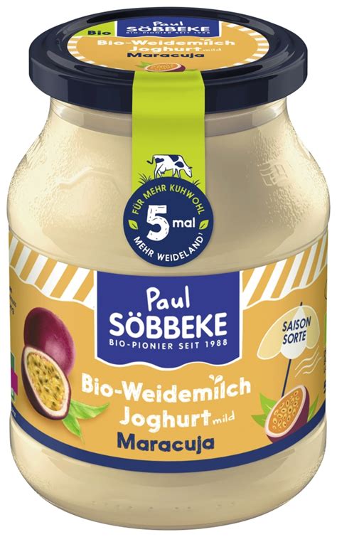 Söbbeke Bio Weidemilchjoghurt Maracuja 3 8 Fett 4008471495017