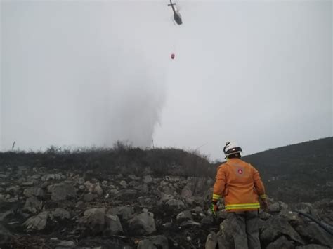 La Jornada Reportan Incendio En El Cerro De Las Mitras En Nl