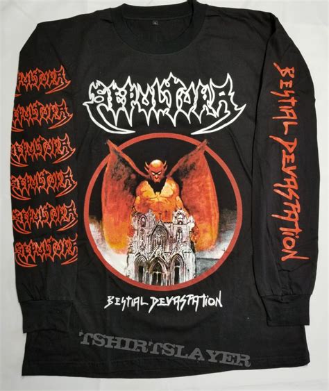 Sepultura Bestial Devastation Long Sleeve Shirt Tshirtslayer Tshirt