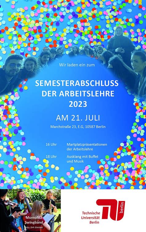 Sommersemesterabschluss Der Arbeitslehre Tu Berlin