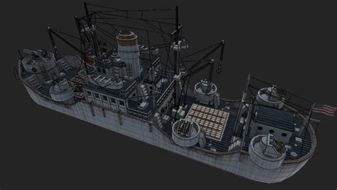 3D Battleship model - TurboSquid 2033969