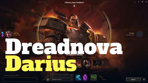 Dreadnova Darius Skin Spotlight Youtube