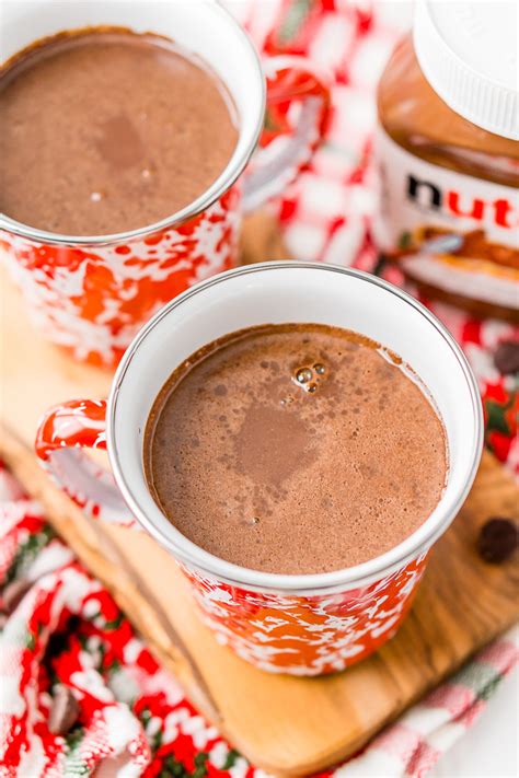 Nutella Hot Chocolate Recipe Sugar And Soul Co