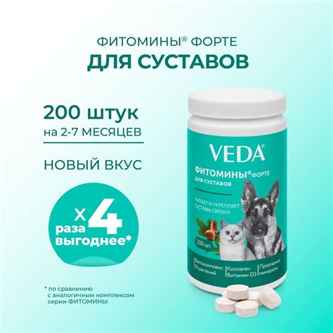 Комплекс для суставов собак и кошек ФИТОМИНЫ ФОРТЕ на основе ...