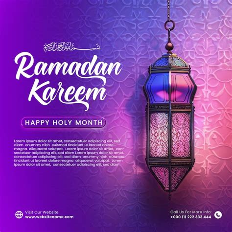 Premium PSD Eid Mubarak And Ramadan Kareem Islamic Festivals