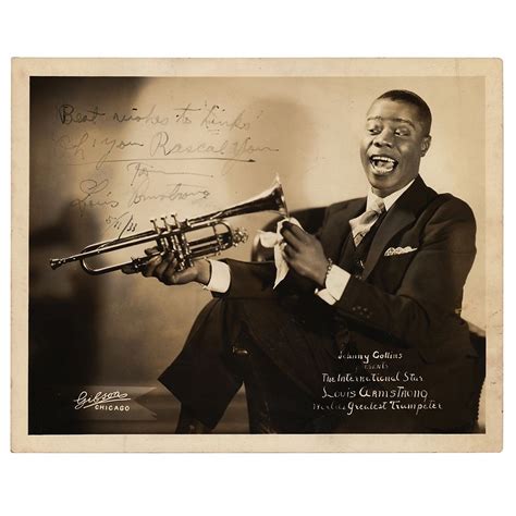 Louis Armstrong Signed Photograph