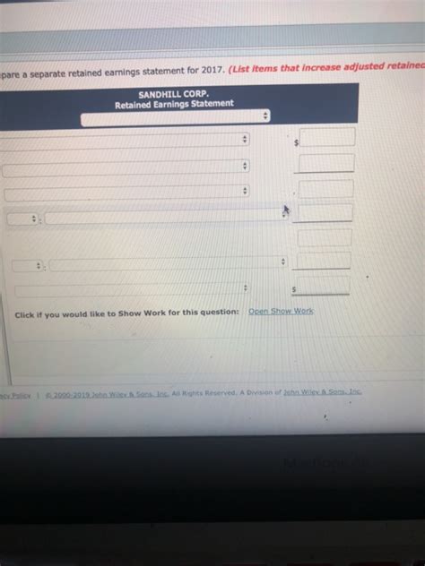 Solved Presented Below Is Information Related To Sandhill Chegg