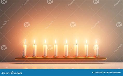 Fundo Aconchegante Conjunto De Velas Em Chamas Imagem De Stock