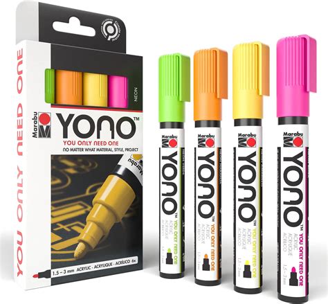 Molotow One4All 127HS Acryl Marker Neon Set 2 0 mm Strichstärke