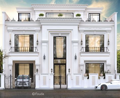 House Elevation On Behance Classic House Design Classic House