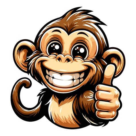 Premium Vector Cute Monkey Vector Illustration