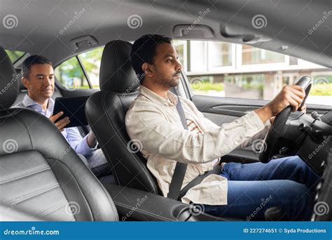 Indian Male Driver Driving Car With Passenger Stock Image Image Of Automobile Drive 227274651