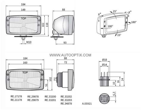 Фара головного света WESEM RE.25677 — AutoOptix