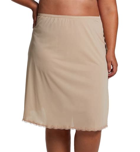 Women S Shadowline 11625X Plus 25 Inch Flare Daywear Half Slip Nude 1X