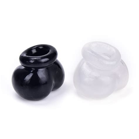 2pcs 1pcs Male Soft Comfortable Silicone Bull Bag Ball Stretcher Snug Scrotum Ballstretcher