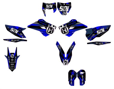 Kit D Co Husqvarna Tc Fc Gotam Bleu Boutique Kit D Co