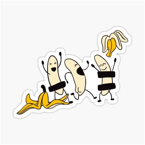 Banana Naked Party Sticker For Sale By Onlycooldesigns Redbubble