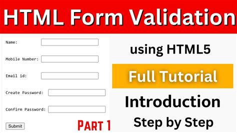 Html Form Validation How To Validate Html Form What Is Form