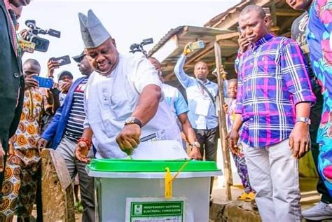 Osun Governor Adeleke Casts Vote Assures Voters Of Security Daily