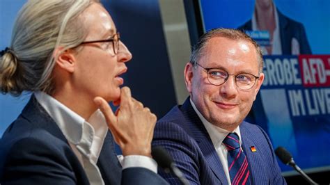 Vor AfD Parteitag Wieder Alice Weidel Und Tino Chrupalla Als Doppelspitze