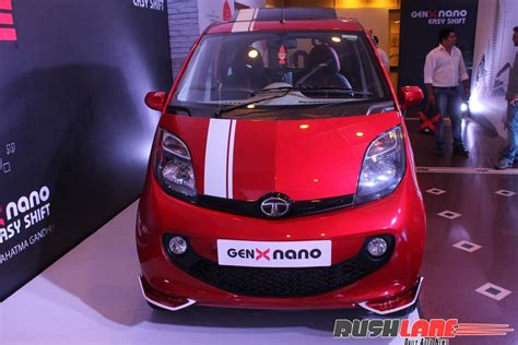 Tata Genx Nano Front With Sporty Accessories And Sunroof