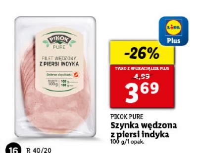 Filet wędzony z piersi indyka Pikok pure cena promocje opinie