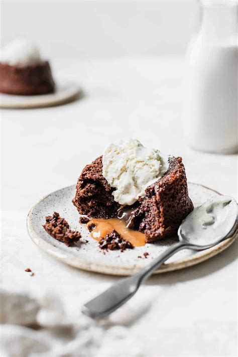 Salted Caramel Molten Lava Cakes For Two Chocolate Molten Lava Cake