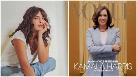 Priyanka Chopra Lauds Kamala Harris Vogue Cover A Woman Of Colour