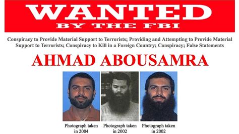 Fbi Offers Reward For Mass Terrorism Suspect