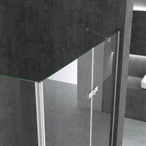 Buy Durovin Bathrooms 900mm X 750mm Frameless L Shape Rectangular