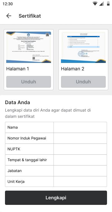 Proses Validasi Aksi Nyata Dan Unduh Sertifikat Pelatihan Mandiri