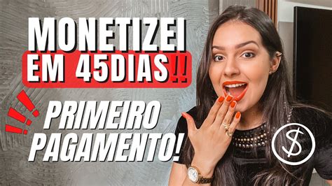 Como MONETIZAR mais RÁPIDO no YouTube Meu PRIMEIRO PAGAMENTO 3