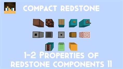 Compact Redstone 1 2 Properties Of Redstone Components II YouTube