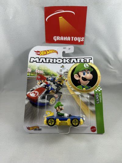 Luigi Mach Hot Wheels Super Mario Kart Case G Grana Toys