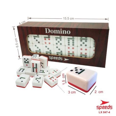 Jual Set Game Domino Batu Set Balok Tebal Gaple QQ Kartu Box Kayu 047 4