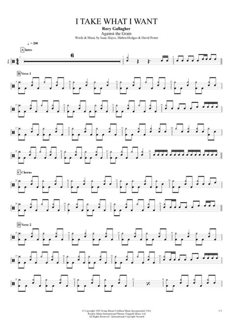 I Take What I Want Tab by Rory Gallagher (Guitar Pro) - Full Score ...